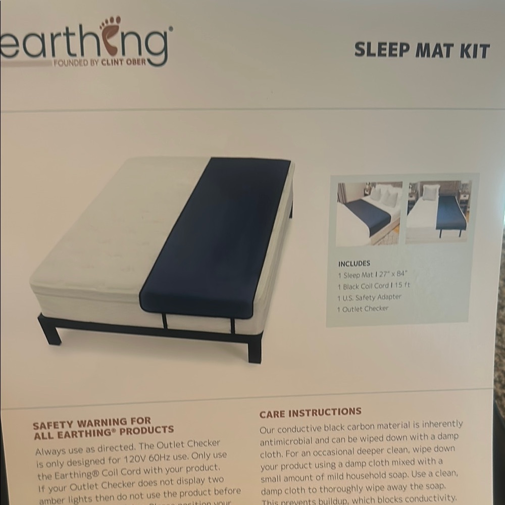 Earthing Sleep Mat Kit Grounding Mattress Cover